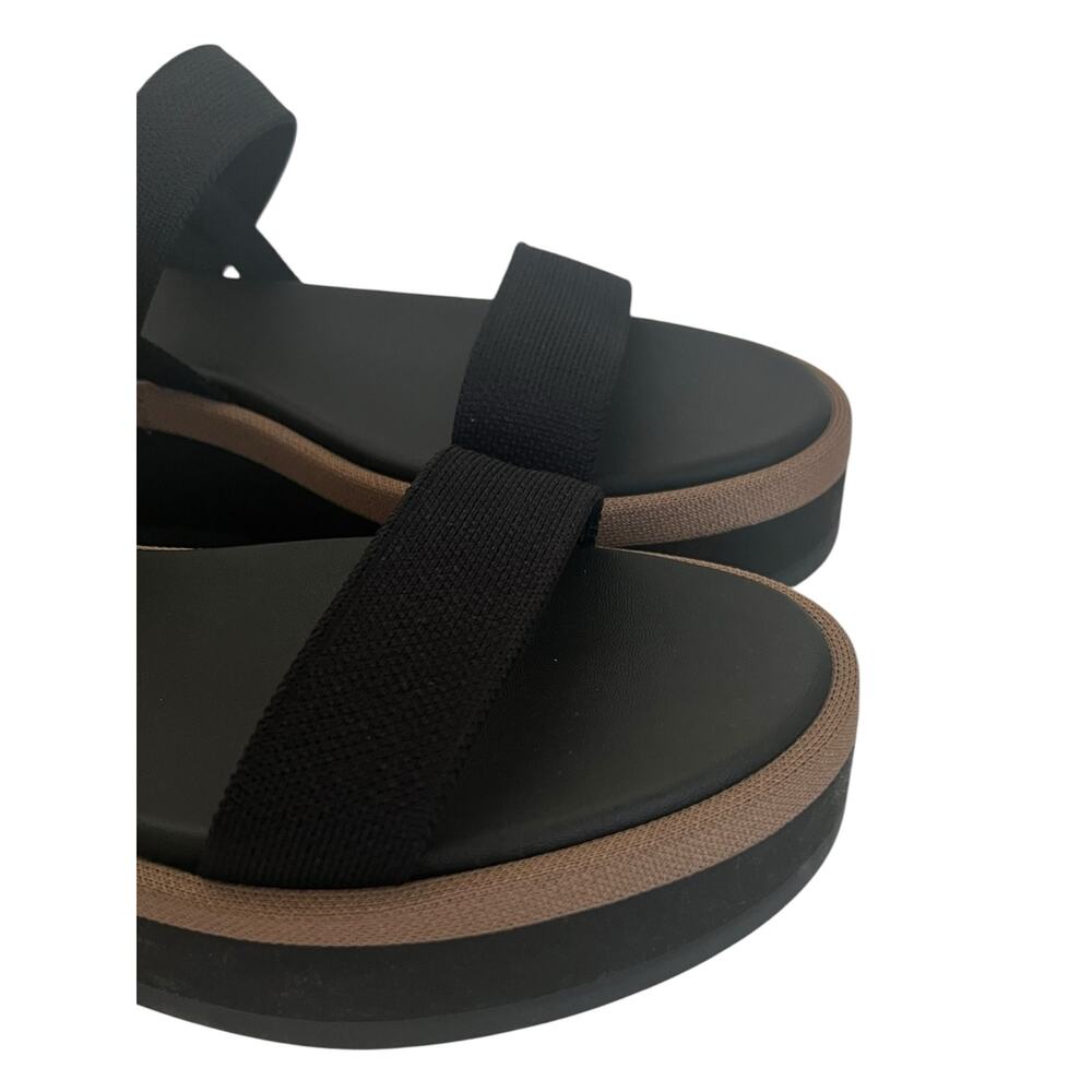 Rothy's The Lightweight Wedge Sandal In Black Size 10.5 - Picture 7 of 12